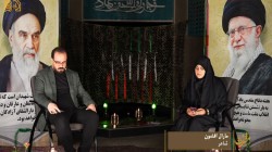 شعرخوانی خانم مارال افشون در شب شعر «دفاع مقدس» (1)